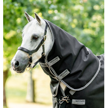 Cobre-pescoço Horseware 50g para manta Rambo Supreme Preto / tempestade / cinza prateado