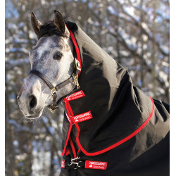 Cobre-pescoço Horseware 250g para manta Rambo Supreme 1680D Preto / vermelho Cobre-pescoço Horseware 250g para manta Rambo Supreme 1680D Preto / vermelho