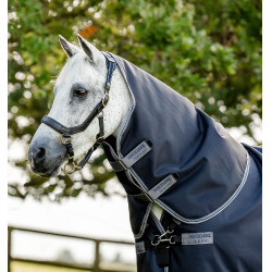 Pescoço Horseware 150g para manta Rambo Supreme 1680D Marinho / tempestade / cinza prateado Azul-marinho