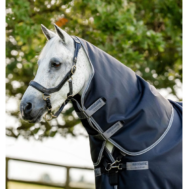 Pescoço Horseware 150g para manta Rambo Supreme 1680D Marinho / tempestade / cinza prateado Azul-marinho
