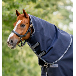 Pescoço Horseware 150g para manta Rambo Supreme 1680D Marinho / tempestade / cinza prateado Azul-marinho