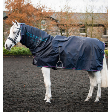 Capa para montar Horseware Rambo Mack in a Sack Marinho / bordô Azul Capa para montar Horseware Rambo Mack in a Sack Marinho / bordô Azul