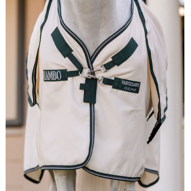 Cobertura integral Horseware Rambo Hoody XL 0g Giz / verde caçador / prata Branco Cobertura integral Horseware Rambo Hoody XL 0g Giz / verde caçador / prata Branco