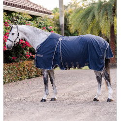 Capa de box Horseware Rambo Optimo 0g Marinho / tempestade / cinza prateado Azul-marinho