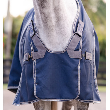 Capa de box Horseware Rambo Optimo 0g Marinho / tempestade / cinza prateado Azul-marinho