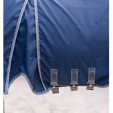 Capa de box Horseware Rambo Optimo 0g Marinho / tempestade / cinza prateado Azul-marinho