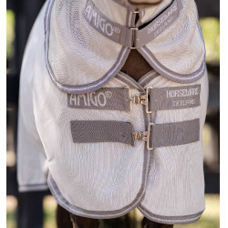 Capa anti-moscas Horseware Amigo Bug Rug Petite 0g Prata / cinza titânio / prata