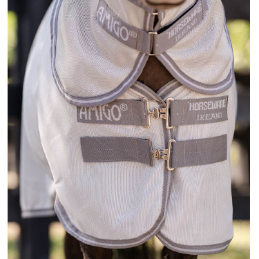 Capa anti-moscas Horseware Amigo Bug Rug Petite 0g Prata / cinza titânio / prata