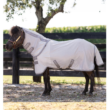 Capa anti-moscas Horseware Amigo Bug Rug Petite 0g Prata / cinza titânio / prata