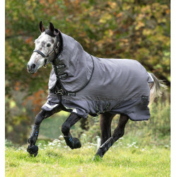 Capa Horseware Amigo Bravo 12 Reflectech Plus 100g Cinza / refletivo Cinzento