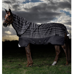 Capa Horseware Amigo Bravo 12 Reflectech Plus 100g Cinza / refletivo Cinzento