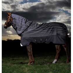 Capa Horseware Amigo Bravo 12 Reflectech Plus 100g Cinza / refletivo Cinzento