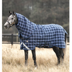 Cobertura Horseware Rhino Plus Vari-Layer 450g Marinho xadrez / índigo Azul-marinho