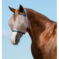 Máscara anti-moscas Horseware Mio sem orelhas Bronze / marinho Azul Máscara anti-moscas Horseware Mio sem orelhas Bronze / marinho Azul
