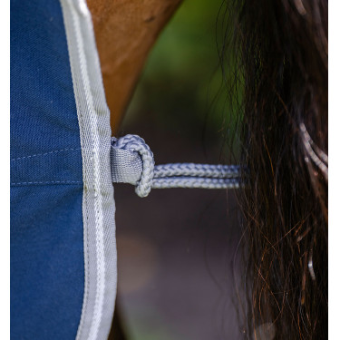 Camisa de box Horseware Amigo Delphinium 0g Marinho / cinza titânio / prata Azul-marinho