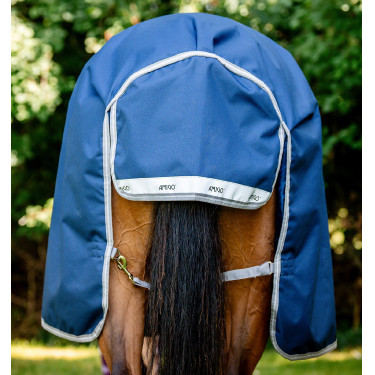 Cobertura Horseware High Neck Amigo® Bravo 12 Original 250g 1200D Marinho / cinza titânio / prata Azul-marinho Cobertura Horseware High Neck Amigo® Bravo 12 Original 250g 1200D Marinho / cinza titânio / prata Azul-marinho