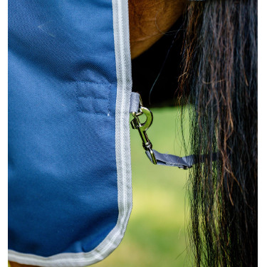 Cobertura Horseware High Neck Amigo® Bravo 12 Original 250g 1200D Marinho / cinza titânio / prata Azul-marinho Cobertura Horseware High Neck Amigo® Bravo 12 Original 250g 1200D Marinho / cinza titânio / prata Azul-marinho