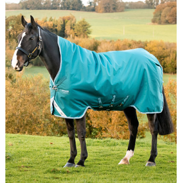 Cobertura Horseware High Neck Amigo® Bravo 12 Original 250g 1200D Verde / água