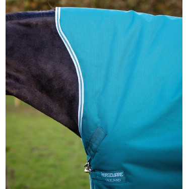 Cobertura Horseware High Neck Amigo® Bravo 12 Original 250g 1200D Verde / água