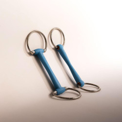 Bridão de argolas Velari Flex Medium para equitação