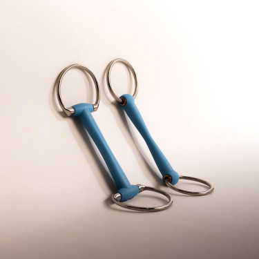 Bridão de argolas Velari Flex Medium para equitação