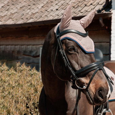 Capuz anti-moscas Kentucky pied-de-poule para cavalo