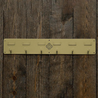 Suporte para cabeçada Grooming Deluxe com 6 ganchos e porta-nome Ouro