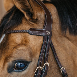 Frontal trançado redondo Dy'on D collection Castanho Frontal trançado redondo Dy'on D collection Castanho