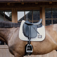 Sela de competição 2 números Dressage Kentucky Branco