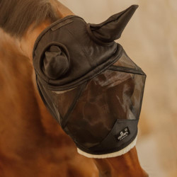 Máscaras anti-moscas Kentucky Skin Friendly com orelhas Preto Máscaras anti-moscas Kentucky Skin Friendly com orelhas Preto