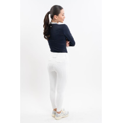 Calça de equitação Luce Harcour Branco Calça de equitação Luce Harcour Branco