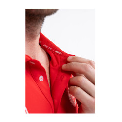 Polo Harcour Dranse homem Swiss Equestrian Friends Vermelho