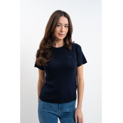 Camiseta Harcour Tzimi feminina Marinho Azul-marinho Camiseta Harcour Tzimi feminina Marinho Azul-marinho