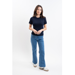 Camiseta Harcour Tzimi feminina Marinho Azul-marinho Camiseta Harcour Tzimi feminina Marinho Azul-marinho