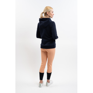 Suéter de equitação feminino Harcour com capuz