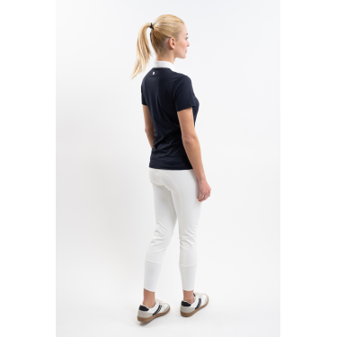 Polo de competição Harcour Paris feminino Marinho Azul-marinho