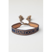 Pulseira Baya Harcour Damasco / linho Branco