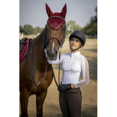 Polo Equithème Pekin de mangas compridas Polo Equithème Pekin de mangas compridas