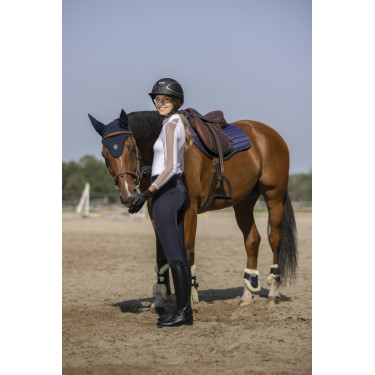 Polo Equithème Pekin de mangas compridas Polo Equithème Pekin de mangas compridas