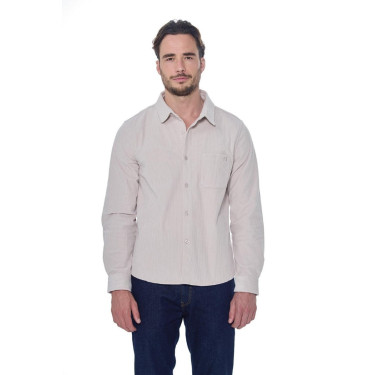 Camisa de Veludo Harcour Shavi homem Marfim Bege