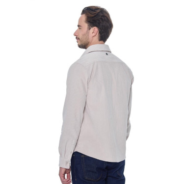 Camisa de Veludo Harcour Shavi homem Marfim Bege