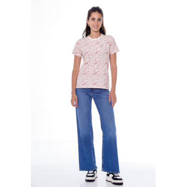 Camiseta de Equitação Feminina Harcour Tabatha