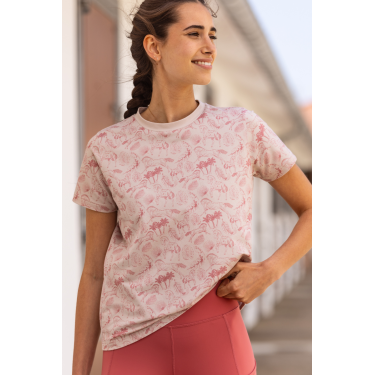 Camiseta de Equitação Feminina Harcour Tabatha