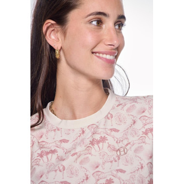 Camiseta de Equitação Feminina Harcour Tabatha