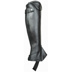 Mini Chaps Vivaldi Couro Granulado T de T Preto