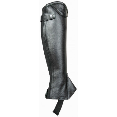 Mini Chaps Vivaldi Couro Granulado T de T Preto