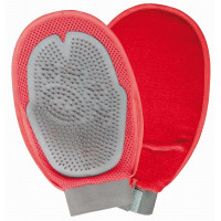 Luva de Escovagem com Duche + Lustro T de T Vermelho