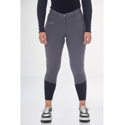 Calça polar de equitação Harcour Jaipur Cinza antracite Cinzento Calça polar de equitação Harcour Jaipur Cinza antracite Cinzento