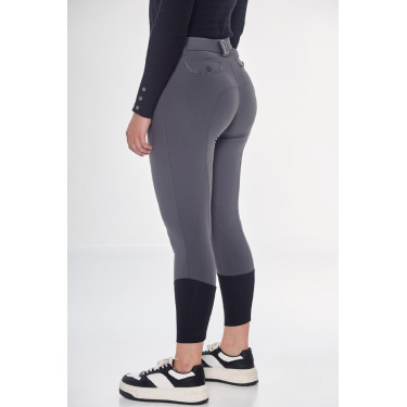 Calça polar de equitação Harcour Jaipur Cinza antracite Cinzento Calça polar de equitação Harcour Jaipur Cinza antracite Cinzento