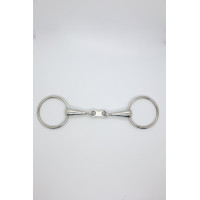 Muserola simple de doble articulación con enlace plano de 19 mm Harcour Inox Cinzento